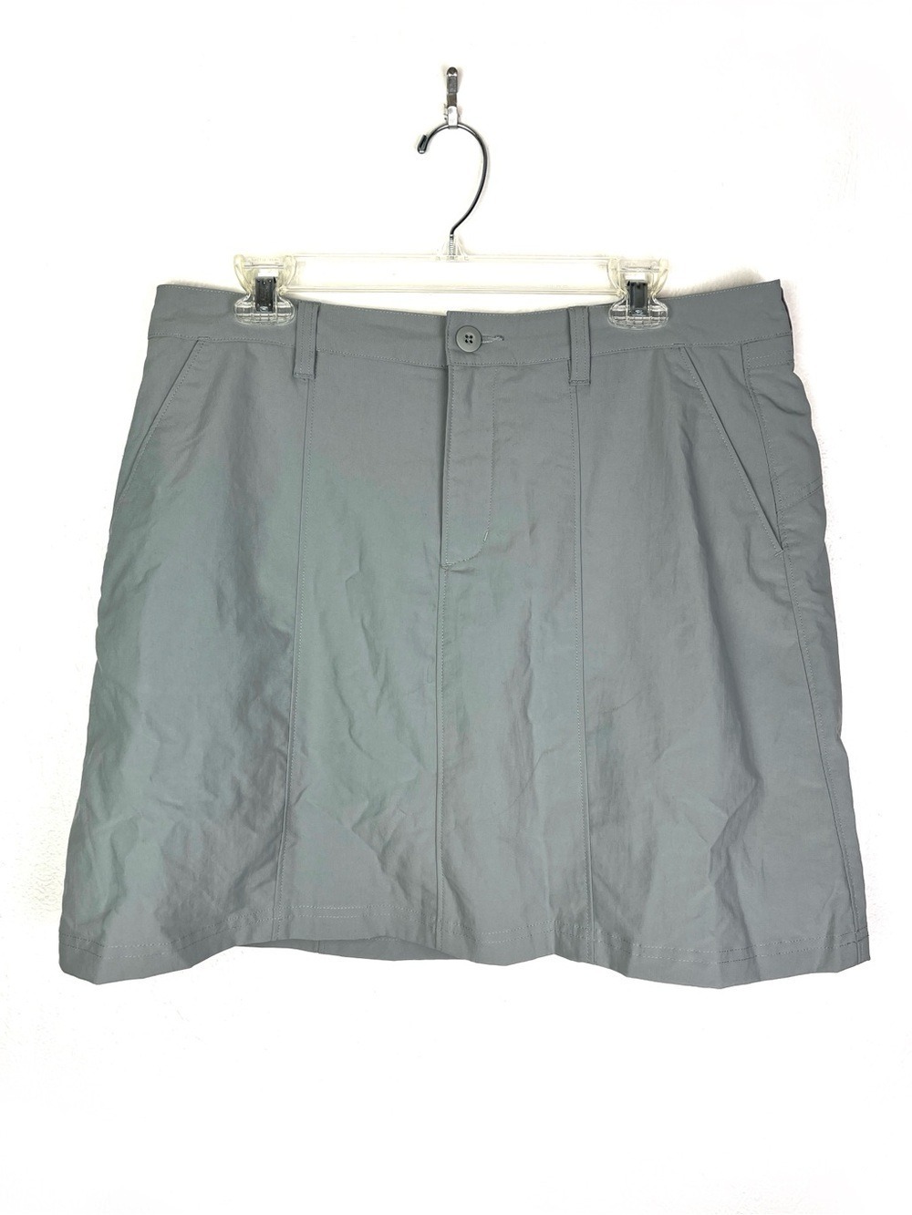 Patagonia Inter-continental Hideaway Gray Activewear Skirt Skort size 12 - Picture 2 of 4